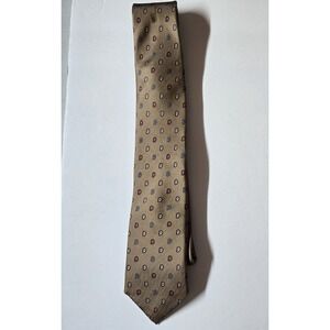Bell's Classic Paisley Silk Tie Brown Red Blue Pattern Mens Formal Accessory